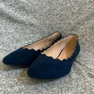 Navy blue flats